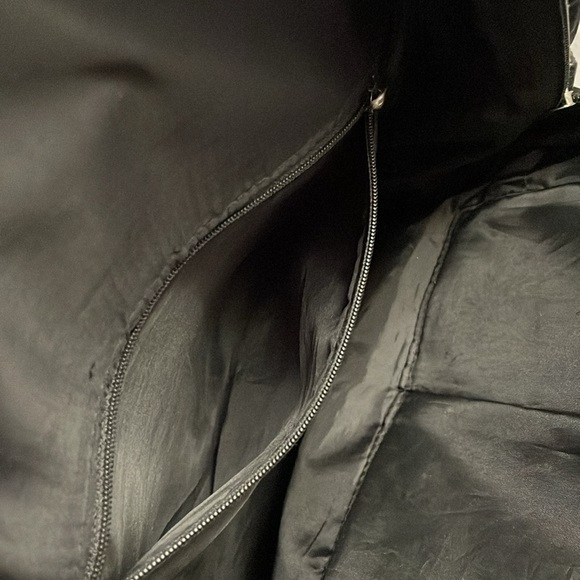 Black Backpack w/ Two Compartments for Books/Laptop, Rainbow/Cloud Pattern - Picture 9 of 13